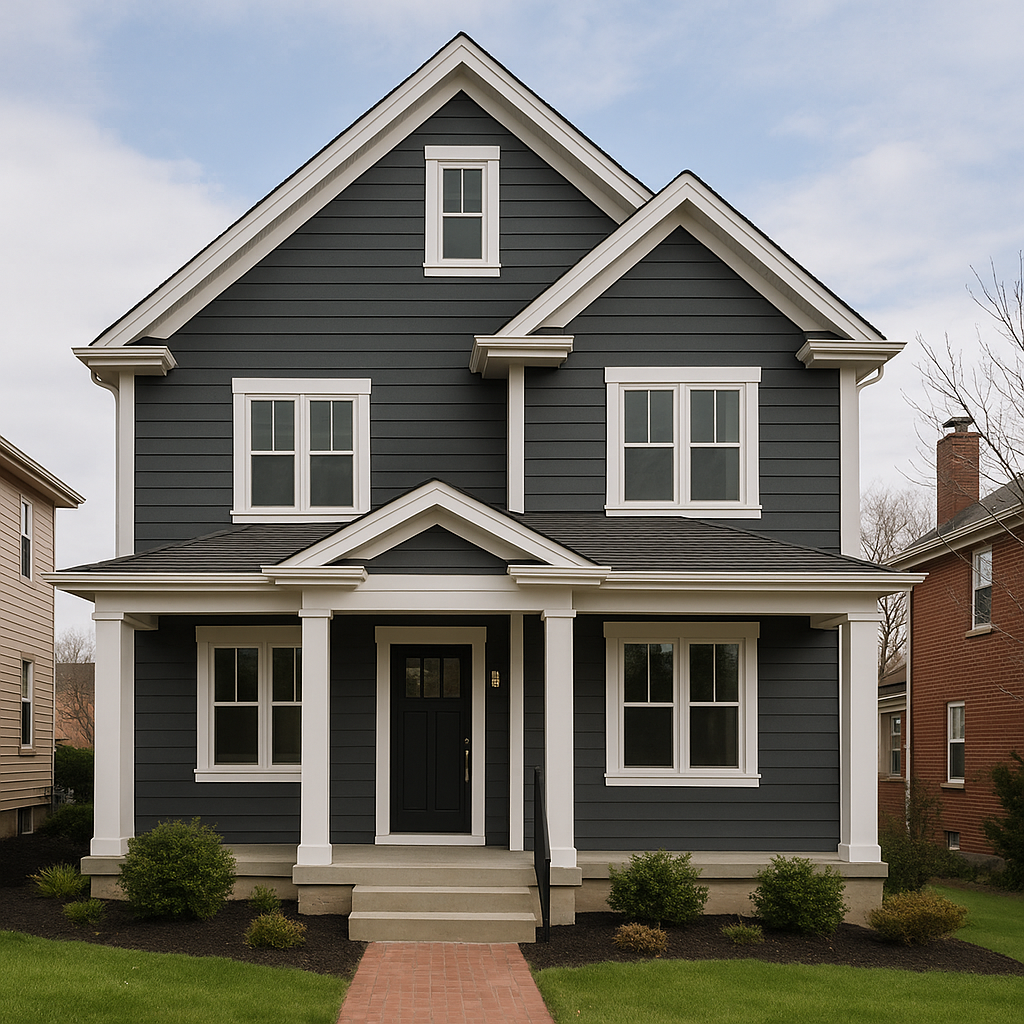 Fiber cement siding on a renovated Pittsburgh home, showing weather-resistant exterior in Western Pennsylvania