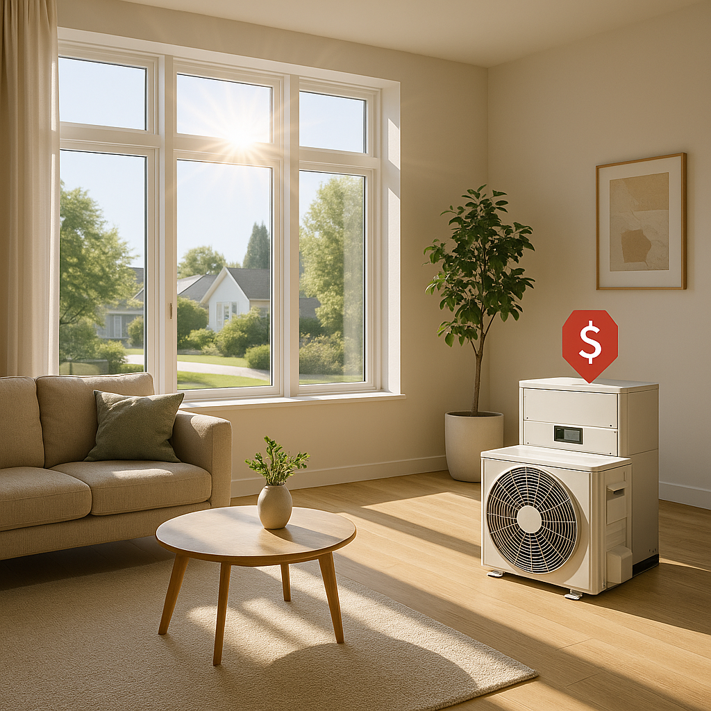 A modern home featuring newly installed energy-eff
