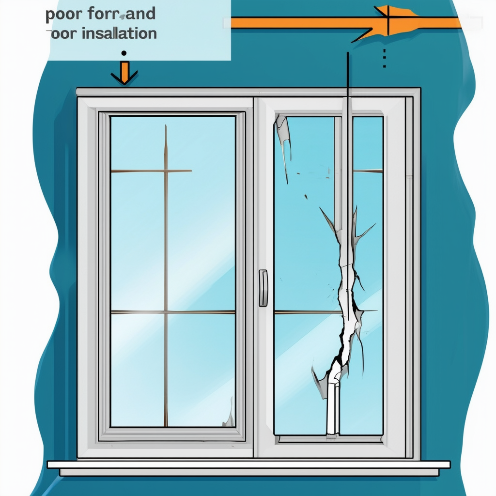 An image showing a window with noticeable gaps and